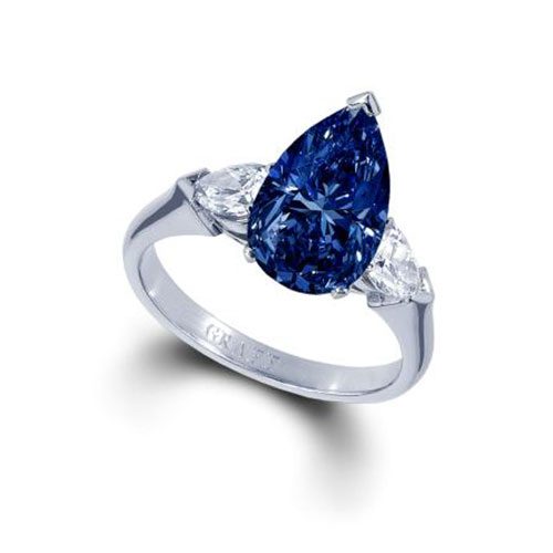 Fancy Blue Color CVD Solitaire Diamonds